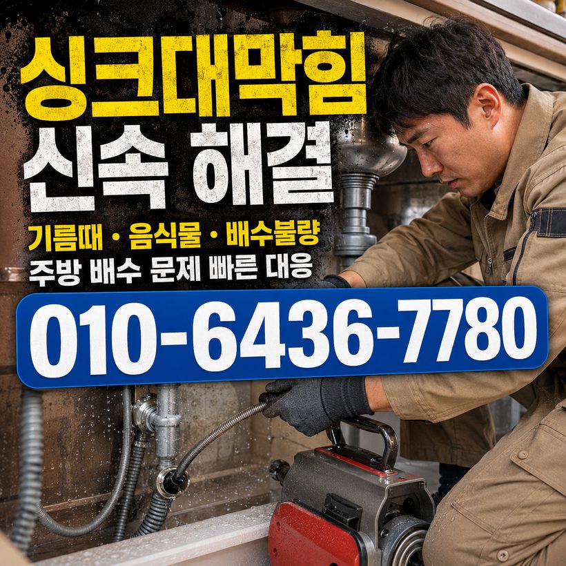 장기동 지역 싱크대뚫음 관련 이미지
