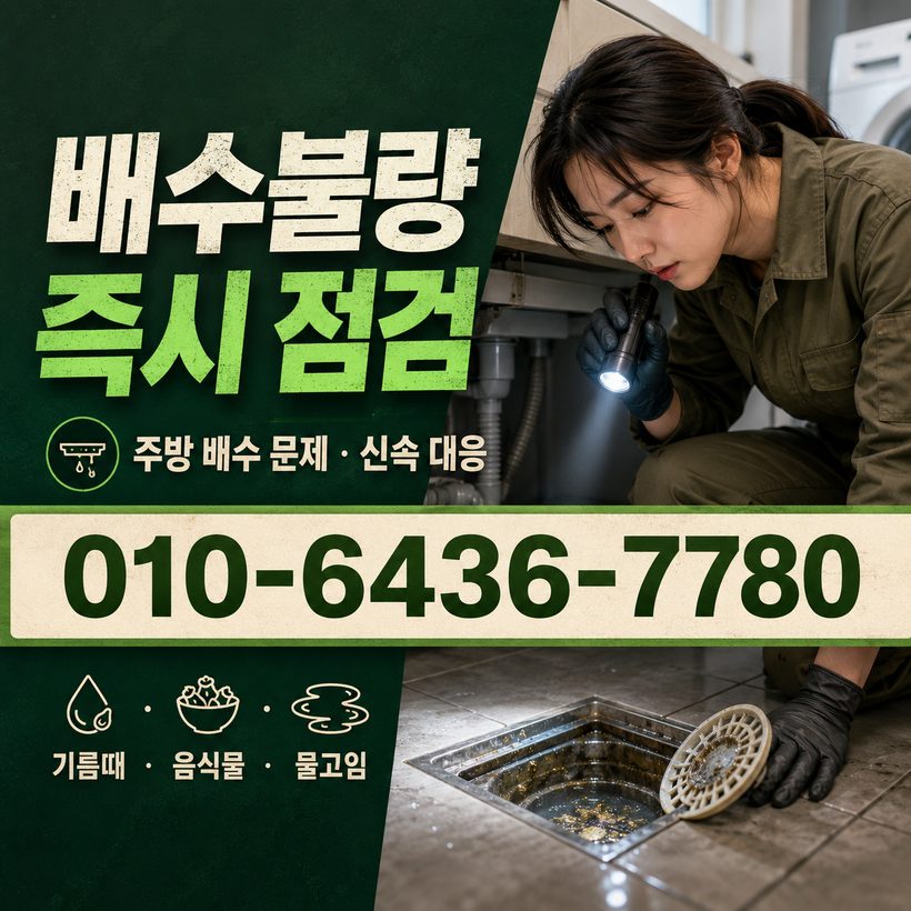 대평면 지역 싱크대막힘 관련 이미지